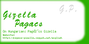 gizella pagacs business card